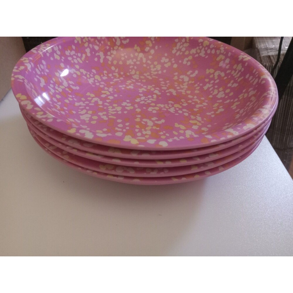Pack of 5 Room Essentials Terrazzo Pale Raspberry Dinner Bowls Pink (36 oz)